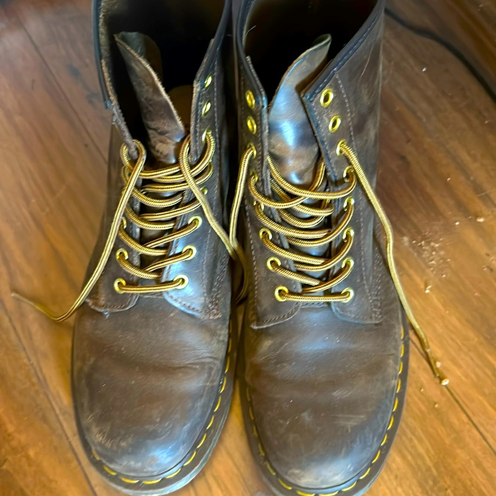 Brown Doc Martens size 12 gently warn still in excellent condition